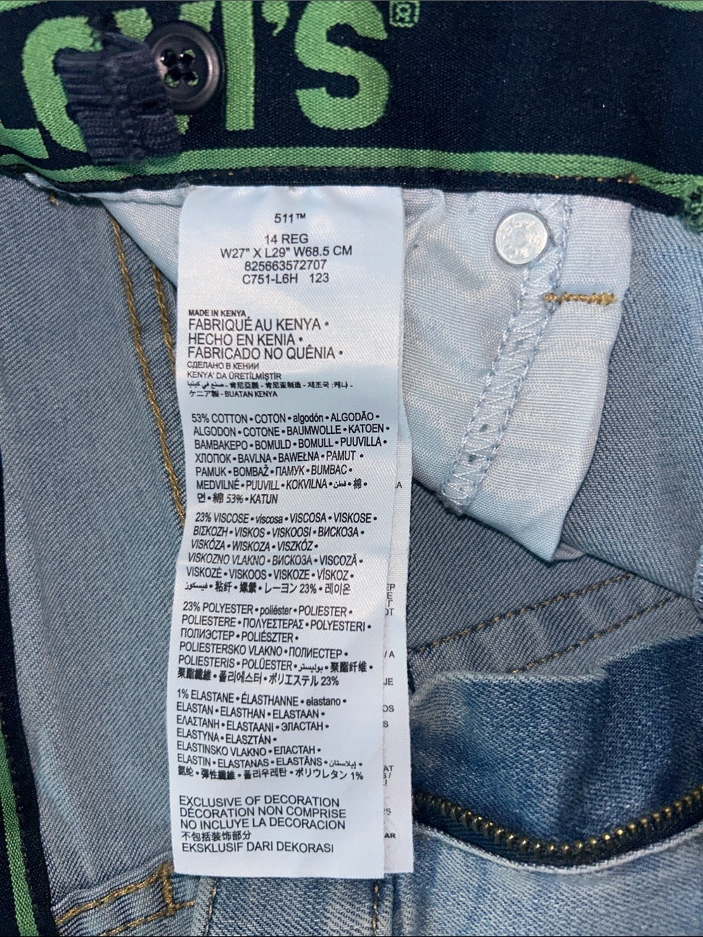 Levi's Straight Leg Jeans - Picture 2 of 7